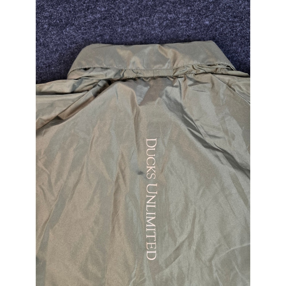 Ducks Unlimited Mens Green Lightweight Windbreaker Jacket Pullover Size L - Picture 5 of 11